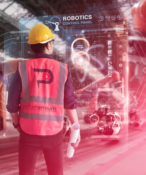 Mission image — engineer on site